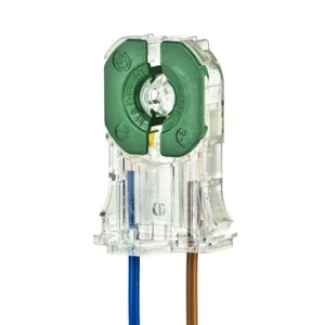 Transparente Durchsteck Fassung 29,5mm G13 T8 d=26mm Leuchtstofftöhre LED - Bild 1 von 5