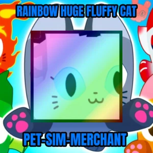 Pet Simulator 99 - RAINBOW HUGE FLUFFY CAT🌈+ FREE 1M GEMS💎 - Pet Sim 99 - PS99