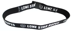 Lone Star Corde Elastiche Lariat Porta Corda Cinghia Bianco e Nero Nuovo - Foto 1 di 3
