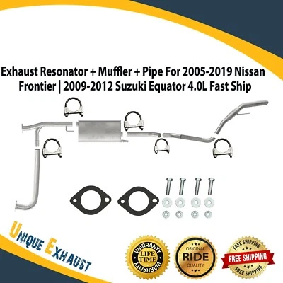 Res.+Muffler+PipeFor05-19Frontier59.9"Bed&Crew&Extended|09-12Equator4.0L125.9"WB - Image 1 of 4