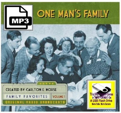 ONE MAN'S FAMILY 391 Classic Oldtime Radio Shows MP3 OTR On USB Flash Drive - Image 1 of 4