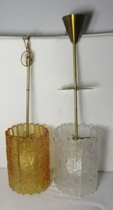 CARL FAGERLUND for ORREFORS 10" x 7" Mid-Century Art Glass Fixtures c. 1960s - Picture 1 of 11