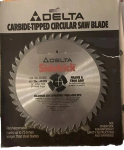 NOS Delta Sidekick Carbide Frame & Tip Saw Circular Blade 6 1/2” 35-000 - Picture 1 of 3
