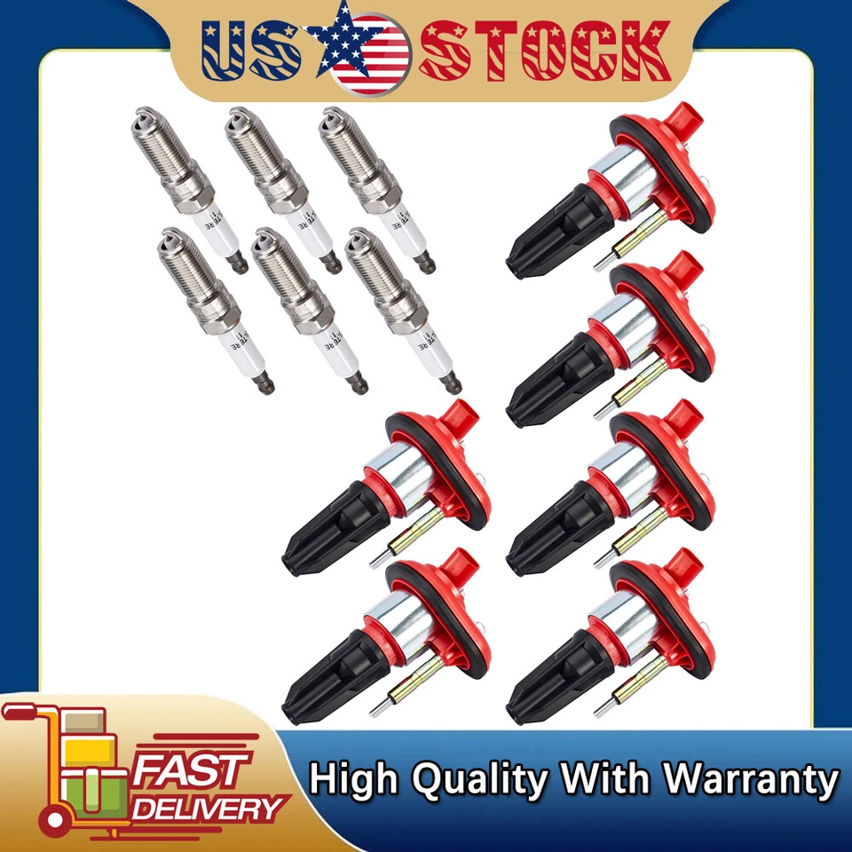 6X Bobinas de Ignição UF303 + 6X Velas de Ignição para (2002-2004) Oldsmobile Bravada 4.2L - Imagem 1 de 4