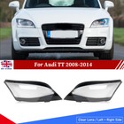 2x Front Headlight Headlamp Replaced Lens Cover Housing For Audi TT 2008-2014 UK