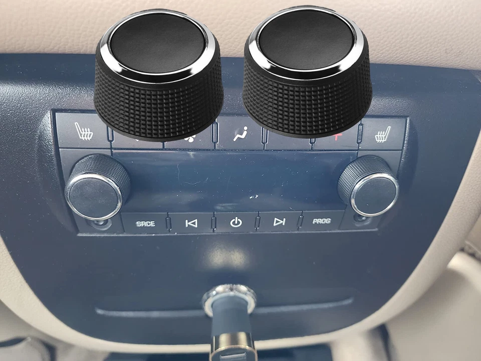 2Pcs Rear Audio Volume Control Knob 2291-2547 For GMC Yukon XL 1500 2007-2014  Foto 1 de 4
