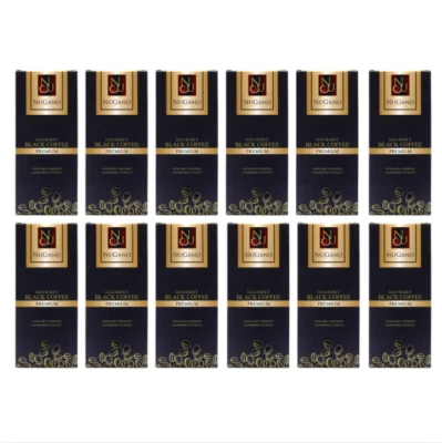 12 X Nugano Ganoderma Instant Black Coffee Reishi Premium - Image 1 of 4