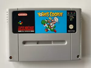 Yoshi’s Cookie Super Nintendo SNES Cartridge PAL AUS 1992 Puzzle Game *Working* - Picture 1 of 4