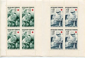 TIMBRE FRANCE CARNET 1966 CROIX ROUGE N° 2015 ** / TIMBRE N° 1508/1509 ** - Photo 1/2