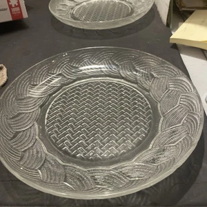 Arcoroc 2 Glass Atlantic Crystal Salad Plate. Made In France Nt - Picture 1 of 13