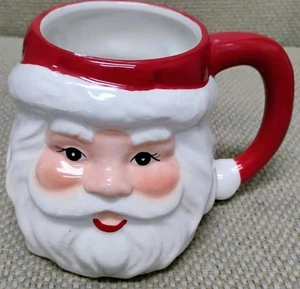 TAZA DE CAFÉ ESCULPIDA NAVIDAD SANTA CLAUS - Imagen 1 de 6