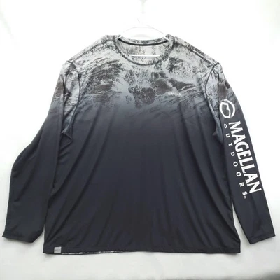 Camisa Magellan Exterior Para Hombres 3XL Negra Gris Manga Larga Realtree Aspect Ombre Foto 1 de 4