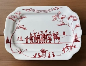 Juliska Country Estate Winter Frolic Love&Joy Red/ White Serving Tray - Picture 1 of 2
