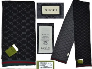 Sciarpa GUCCI 100% Lana Made Italy GU02 T1P - Imagen 1 de 12