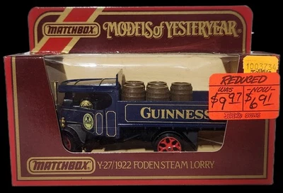 1986 火柴盒 MOY Y-27 吉尼斯交付 1922 年福登蒸汽卡车 全新带盒 1: 72 — 第 1/4 张图片