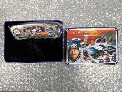 Faca em lata Dale Earnhardt Sr #3 em memória colecionadores ~ NASCAR  - Imagem 1 de 4