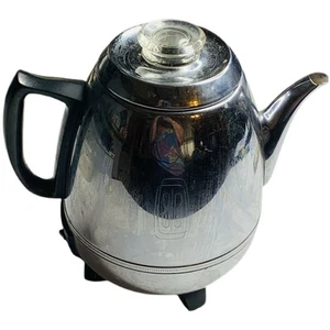 General Electric Automatic Chrome Pot Belly Percolator 18P40 Pot Only part Read - Picture 1 of 10