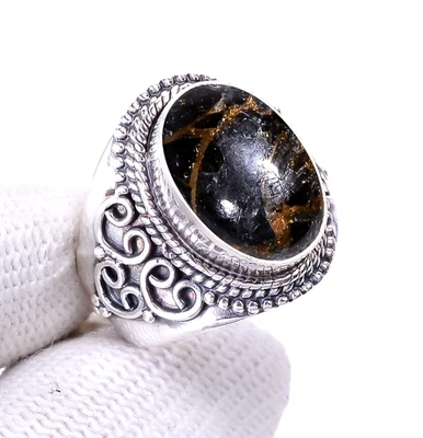 Anello gioiello fatto a mano in argento sterling 925 con pietra preziosa... - Immagine 1 di 4