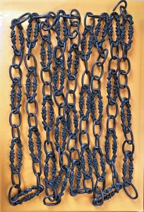 Lámpara de araña/parte de lámpara de cadena pesada color bronce antiguo decorativo francés de 12 pies - Imagen 1 de 5