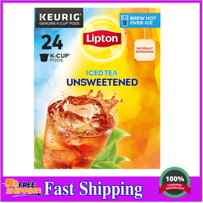 K-Cups de té helado Lipton, té negro sin azúcar, 24 cápsulas Foto 1 de 4