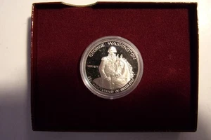 1982-S Silver Proof George Washington 250th Anniversary Commememoratice/COA Nice - Picture 1 of 4