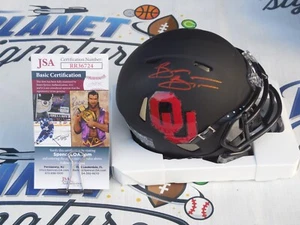 Brian Bosworth signed Oklahoma OU Sooners black eclipse mini helmet JSA COA - Picture 1 of 1