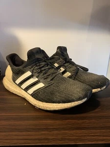 Adidas Ultra Boost ST Running Shoes Mens Sz 10.5 Black White Trainers - Picture 1 of 10