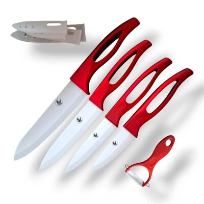 S-HubOla Keramik Messer Set 5Tlg. Kochmesser Allzweck Profi Scharf Küchenmesser  - Bild 1 von 4