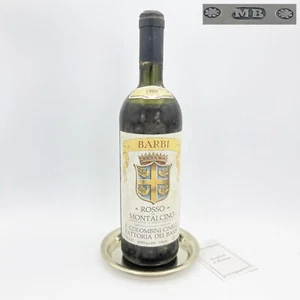 Sottobottiglia da tavola in argento massiccio vintage stile antico punzone MB - Foto 1 di 6