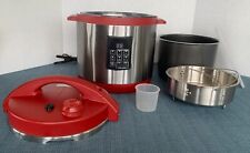 RED 6-Quart FAGOR Stainless-Steel  3-in-1 Multi-Cooker Slow & Pressure Cooker
