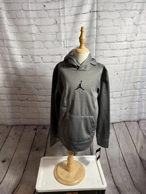 Boy's Nike Air Jordan Jumpman Sports Fleece Graphic Dri-Fit Long Sleeve Hoodie — 第 1/4 张图片
