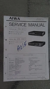 aiwa dx-d1 990 Service Manual Original Factory Repair cd player compact disc - Picture 1 of 1