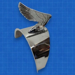 Headlight Chrome Cap Visor Wing Emblem Badge Honda Cub C50 C65 C70 C90 C100 C200 - Bild 1 von 8