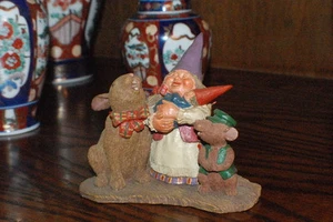 Rien Poortvliet Classic David the Gnome LIVING TOGETHER Mom & Baby - Picture 1 of 3