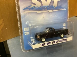 1:64 GreenLight *SVT LIGHTNING* camioneta Ford F-150 1994 negra *NUEVO EN PAQUETE* difícil de encontrar - Imagen 1 de 3