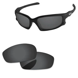 Lenslog Black Polarized Replacement Lenses For-Oakley Split Jacket OO9099 - Picture 1 of 6