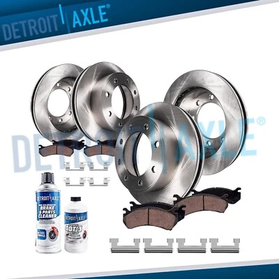 325mm Front 330mm Rear Brake Rotors + Ceramic Pads for Chevy Express Savana 3500 - Image 1 of 4