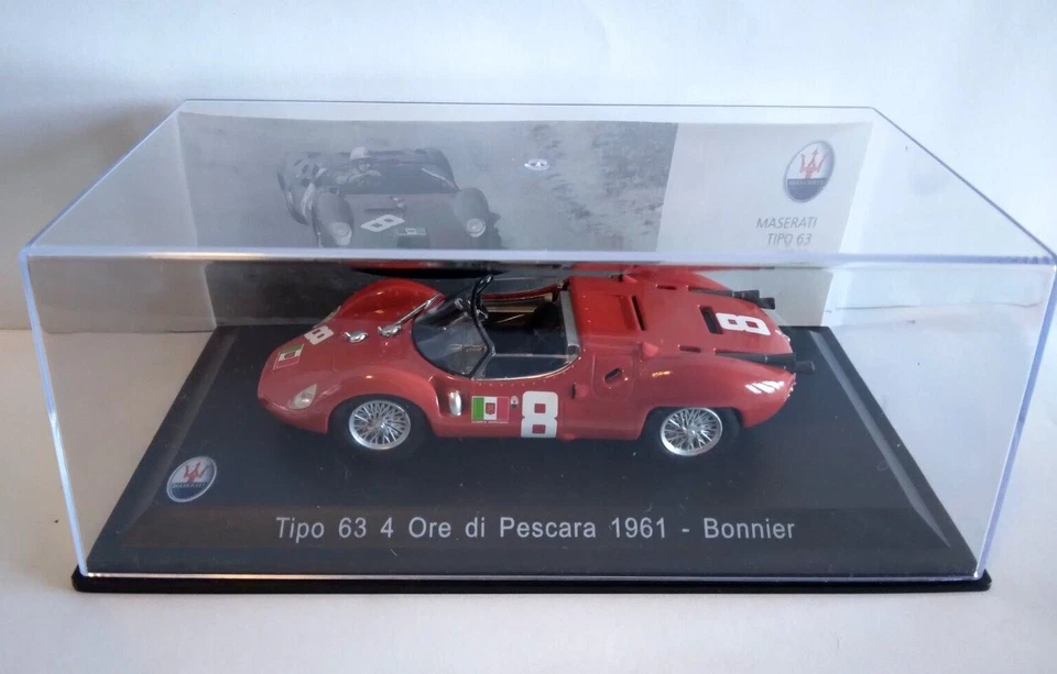 Tipo 63 4 Ore di Pescara 1961 Bonnier MASERATI 100 YEARS COLLECTION 1.43  055 - Immagine 1 di 1