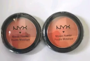 2X NYX Cosmetics Mosaic Powder Blush MPB 10 Love/Amour - Picture 1 of 1