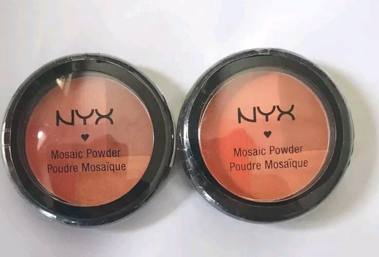 2X NYX Cosmetics Mosaic Powder Blush MPB 10 Love/Amour - Image 1 of 1