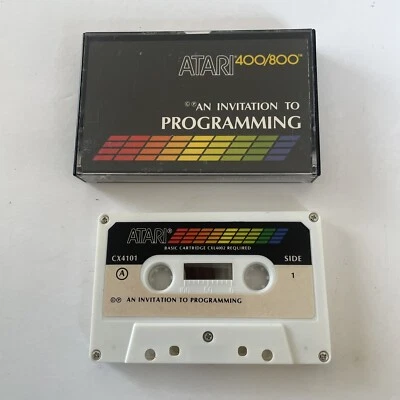 Cinta de casete Atari 400 800 XE XT una invitación a la programación CX4101 ENVÍO GRATUITO Foto 1 de 4