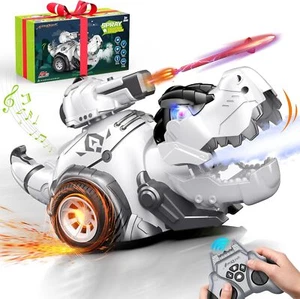 Remote Control RC Dinosaur Car with Sound and Spray, Toys for Kids Birthday Gift - Picture 1 of 6