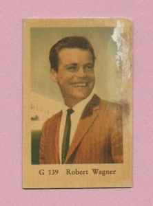 1964 Dutch Gum Card G #139 Robert Wagner