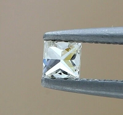 Tiny Natural Diamond 0.10ct Intense Yellow Sparkling Princess Brilliant Cut Gift - Image 1 of 4