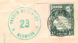 BERMUDA WW2 Air Mail Cover St Georges CENSOR USA OH Wakeman 1939 YD321 - Picture 1 of 18