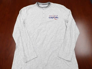 NWOT FANATICS NHL WASHINGTON CAPITALS GRAY LONG SLEEVE SHIRT SIZE L - Picture 1 of 4