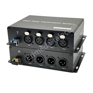 Convertidores de fibra de audio Mircophone XLR, extensor de audio sobre fibra equilibrado 1 par - Imagen 1 de 22