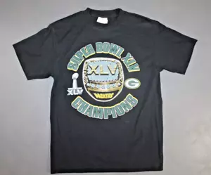 Green Bay Packers 2011 Super Bowl Champions XLV Ring T Shirt Mens Medium - Picture 1 of 3