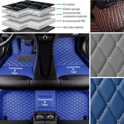 For Kia Cadenza Car Floor Mats Waterproof Front Rear Carpets Auto Mats Liners - Изображение 1 из 4