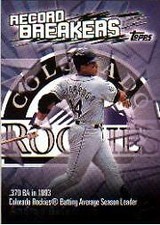 2003 Topps Record Breakers Baseball Card Pick
